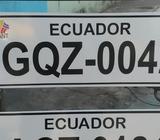 Placas Reflectivas para Autos Y Motos
