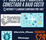 Viajaa a Usa con Internett Y Llamadas