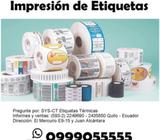 IMPRESIÓN DE ETIQUETAS TÉRMICAS