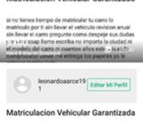 Matriculacion Vehicular Garantizada