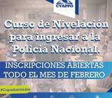 Curso para ingresar a la Policía Nacional