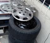 Vendo 4 Llantas Con.aro Y Tapa Cubos