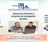 asesoría en maestrías y doctorados
