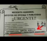 Se Necesita Personal de 18 a 55 Años