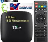 TX2 CONVERTIDOR A SMARTTV CON 2 DE RAM 16 GBS DE MEMORIA INTERNA