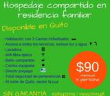 HOSPEDAJE SOLO PARA EXTRANJEROS EN RESIDENCIA FAMILIAR, QUITO