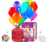 Helio Desechable 50 Globos a 50 Dólares
