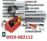 curso de refrigeracion $50 4 sabados en la tarde limpieza mantenimiento reparacion instalacion spl