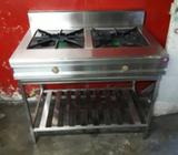 Cocina de 2 Quemadores Y Parrillas Fundi