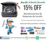 REPARACIONES / MANTENIMIENTOS / INSTALACIONES / DE LAVADORAS / SECADORAS WHATSAPP: 0987099159