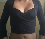Miniblusa Color Negro Talla S