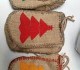 Bolsas de Yute Hechas Totalmente a Mano