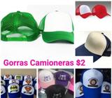 Gorras Sublimadas Al por Mayor $2.50