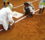 Construccion Cancha de Tenis