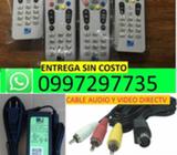 CONTROL REMOTO, CABLE DE AUDIO Y VIDEO, FUENTE DE PODER PARA DIRECTV