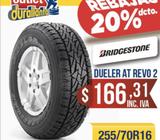 LLANTA 255/70R16 BRIDGESTONE DUELER AT REVO 2