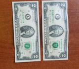 Vendo Billetes de 2 Dólares de Colección