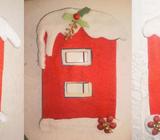 Fieltro adorna interruptores navideños