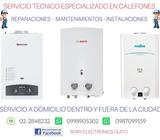 TÉCNICOS ESPECIALIZADOS EN REPARACIONES MANTENIMIENTOS DE CALEFONES A GAS WHATSAPP: 0987099159