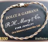 PULSERA MUJER ORO JOYA BRAZALETE AUTENTICA NUEVA