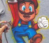 Aerografia Mario Bros Camisetas!¡