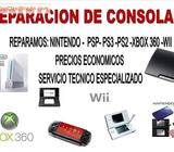 Servicio Reparacion Ps3 ps4 xbox360 wii nintendo 3ds