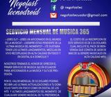 SERVICIO MENSUAL PREMIUM DE MUSICA 365 TODO GENERO 2018 DJ