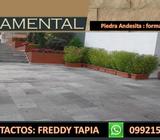 PIEDRA ANDESITA LISA 30 X60 X3cm