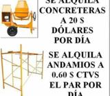 Alquiler de Concreteras Y Andamios