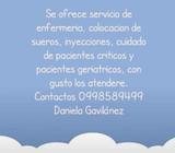 Se Ofrece Servicio de Enfermería