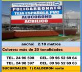 POLICARBONATO POR METROS acrilico alucobond teja pvc, viceras canopy precios para negocio