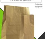 Fabricamos bolsas de papel tipo delivery al por mayor y menor