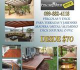 PÉRGOLAS Y DECK !!!