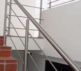 trabajos de pasamanos balcones y barandas en acero 304