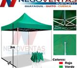 CARPA 3X3 TIPO ACORDEON IMPERMEABLE VARIOS TONOS GRAN STOCK