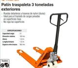 Carretilla Hidráulica Truper 3000 Kg