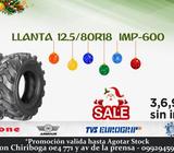 LLANTA 12.5/80 R18 GALLINETA DELANTERA MARCA ARMOUR CONSTRUCCIÓN CARGADORA LLANTAS ECOLLANTA