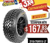 LLANTA R 215/75R15 LT PIRELLI SCORPION MTR