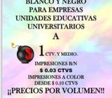 SAUCES /IMPRESIONES COPIAS AL POR MAYOR Y MENOR SAUCES IMPRESIONES BN 3 CTVS IMPRESIONES COLOR LASER
