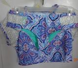 CONJUNTO BAÑO 2 PIEZAS CELESTE TALLA M