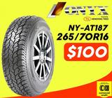 LLANTA 265 70 16 ONYX CHEVROLET TROOPER DMX 4X4 TOYOTA HYLUX GREATWALL 4X4 MAZDA BT50 4X4