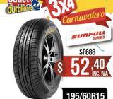 LLANTA R 195/60R15 SUNFULL SF688 VIVANT F3 S30 GRATOUR Idea HLX F3 CLASIQ LF M5G