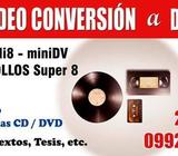 CONVERTIMOS VHS, BETA, BETACAM, MINIDV, SVHS, HI8, 8, ROLLOS DE SUPER 8, 8MM, LP, CASSETTE DE AUDIO,