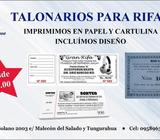 Talonarios, Rifas