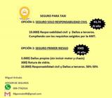 Asegura tu Taxi desde 94$ al año