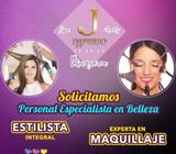 SOLICITAMOS ESTILISTA INTEGRAL MAQUILLISTA