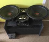 2 Parlantes 4Bajos Y Amplificador