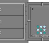 CAJA FUERTE CON CASILLEROS