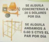 Se Alquila Concreteras Barato