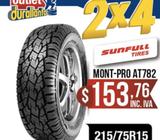 LLANTAS 215/75R15 SUNFULL MONTPRO AT782 BT50 WINGLEDEER SAILOR
